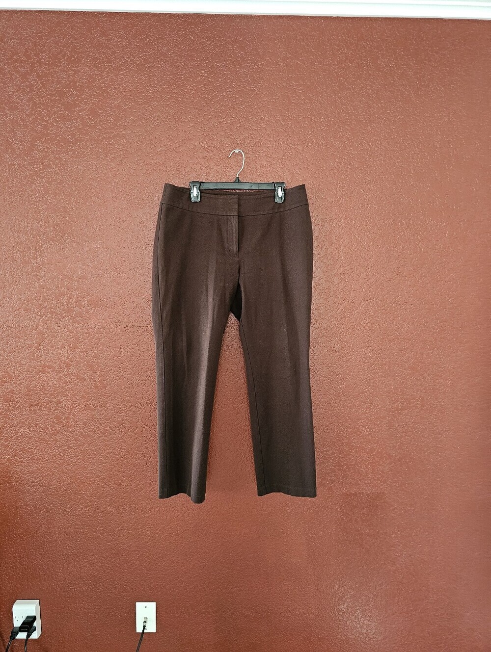 Chico's Straight-Leg Trousers in Dark Brown - Picture 3 of 9
